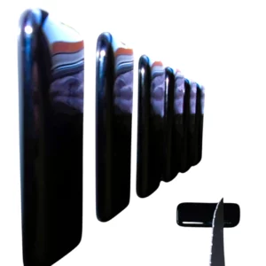 PORTE COUTEAUX VERRE OPALIN NOIR