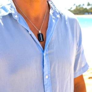Pendentif verre fusing homme fait main Pendentif verre fusing homme fait main