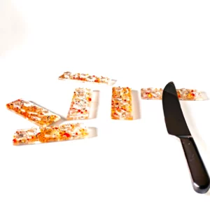 Porte Couteaux en verre Eclat Orange Lot de 6