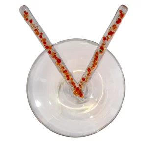 Agitateurs Cocktail en verre orange