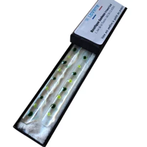 Agitateurs Cocktail en verre transparent poids verts