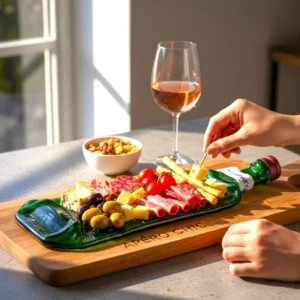 Planche Apéro Bouteille fondue Verte 3