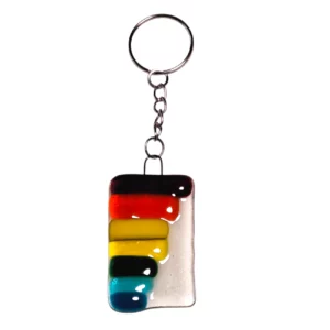 Porte Clés Verre Arc en ciel Gauche