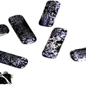 porte couteaux verre emmaillé couleur argent