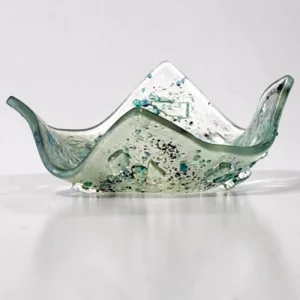 bougeoirs en verre fait main bleu bougeoirs en verre fait main bleu