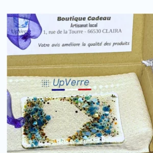 attrape-soleil cœur bleu décoration fenêtre artisanal France attrape-soleil cœur bleu décoration fenêtre artisanal France