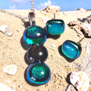 Parure Bijoux Artisanale : Collier & Boucles d'Oreilles