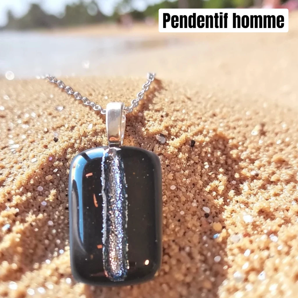 Pendentif en verre Homme