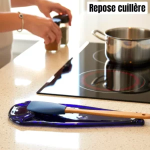 Repose cuillère en verre recyclé