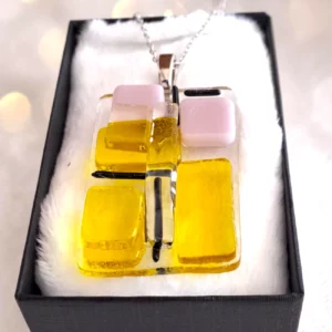 endentif Verre Jaune et mauve - Art Déco