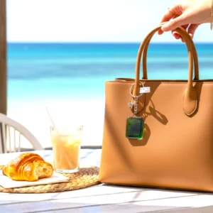 Bijou de sac ou Porte clé en verre Style forêt Porte Clés en verre transparent forêt