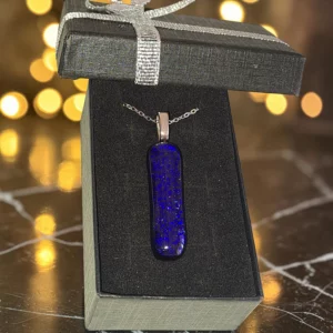 Pendentif Verre Dichroïque Violet – Fait Main France Pendentif Verre Dichroïque Violet - Fait Main France