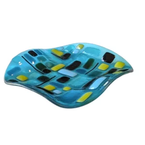 Repose Cuillère Verre Artisanal – Bleu – Design